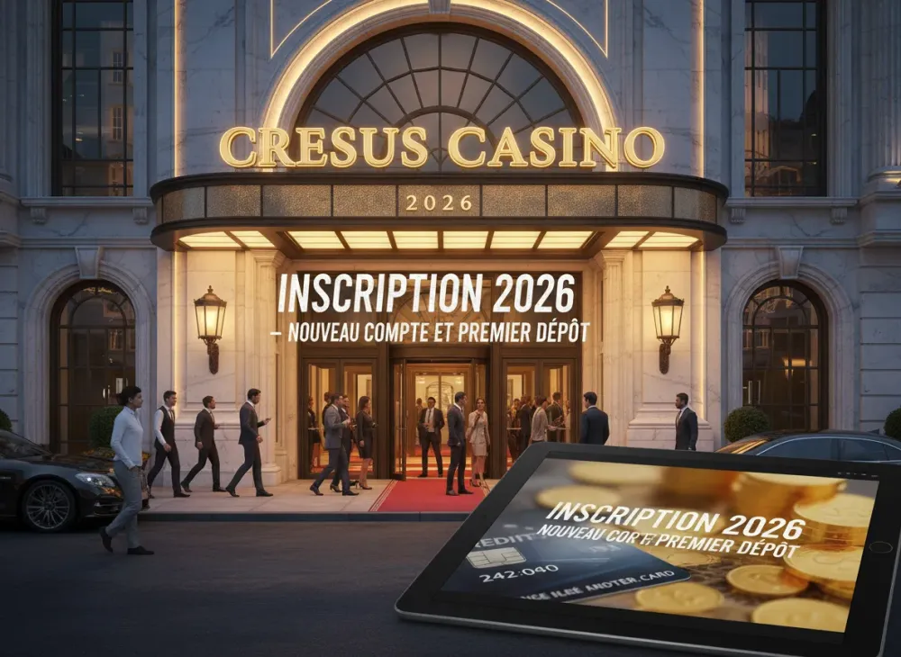 Cresus Casino inscription 2026 – nouveau compte et premier dépôt