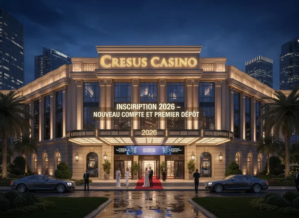 Cresus Casino inscription 2026 – nouveau compte et premier dépôt